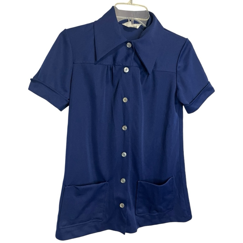 Vintage Smartique Dagger Collar Smock Top